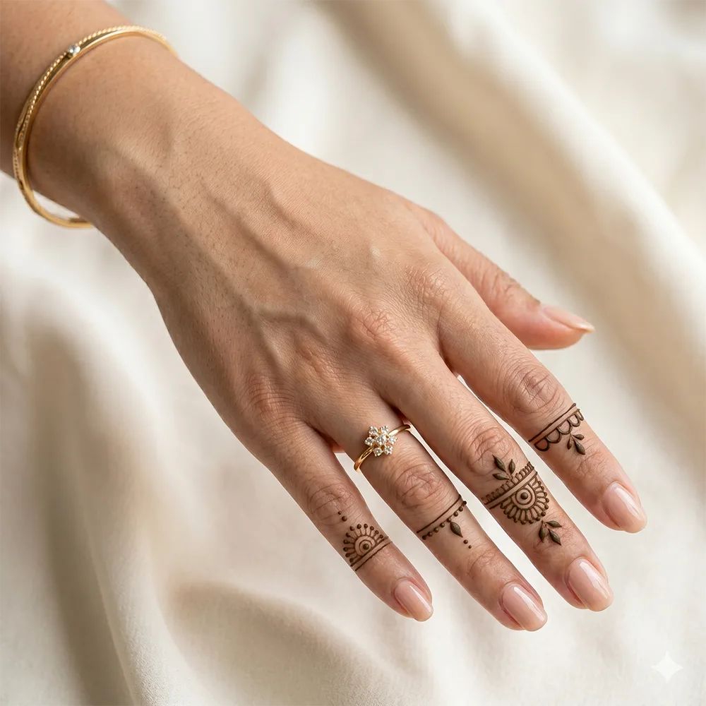 Finger-Focused Mehendi Design